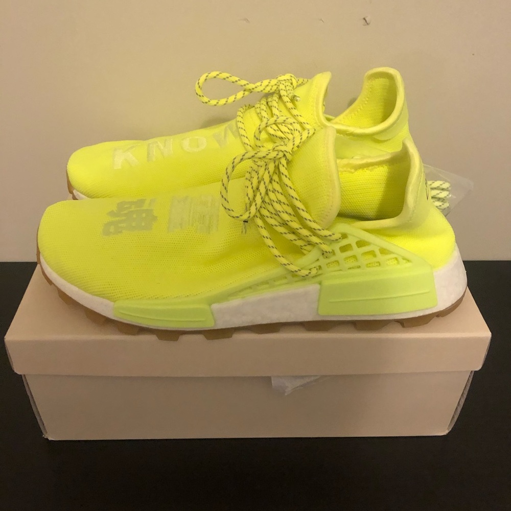 Adidas human race yellow